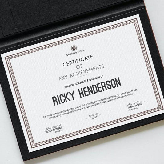Certificates