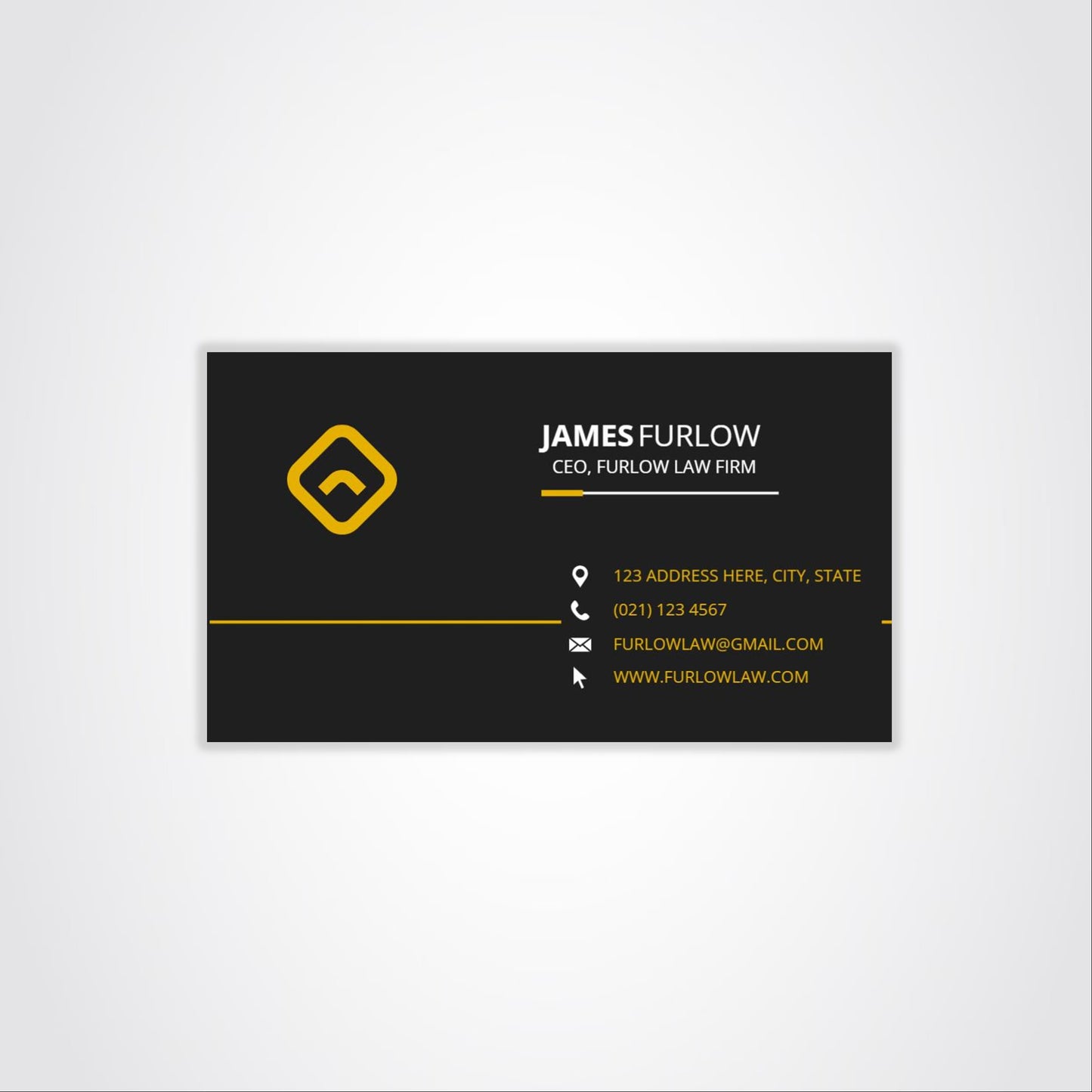 Minimal Black & Yellow