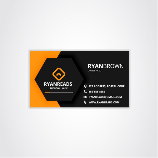 Modern Orange & Black